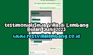rest villa lembang juni 2023 booking