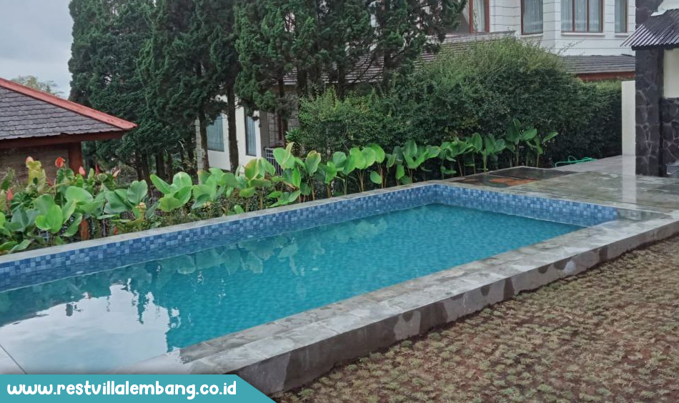 villa gracio, sewa villa lembang ada kolam renang